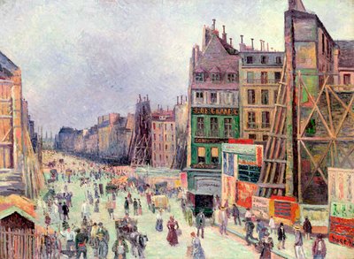 Exercices militaires dans la rue Réaumur, 1896 - Maximilien Luce